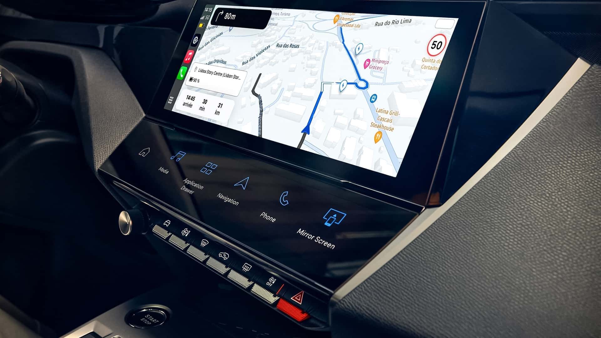 Peugeot 308 restyling, interior y maletero
