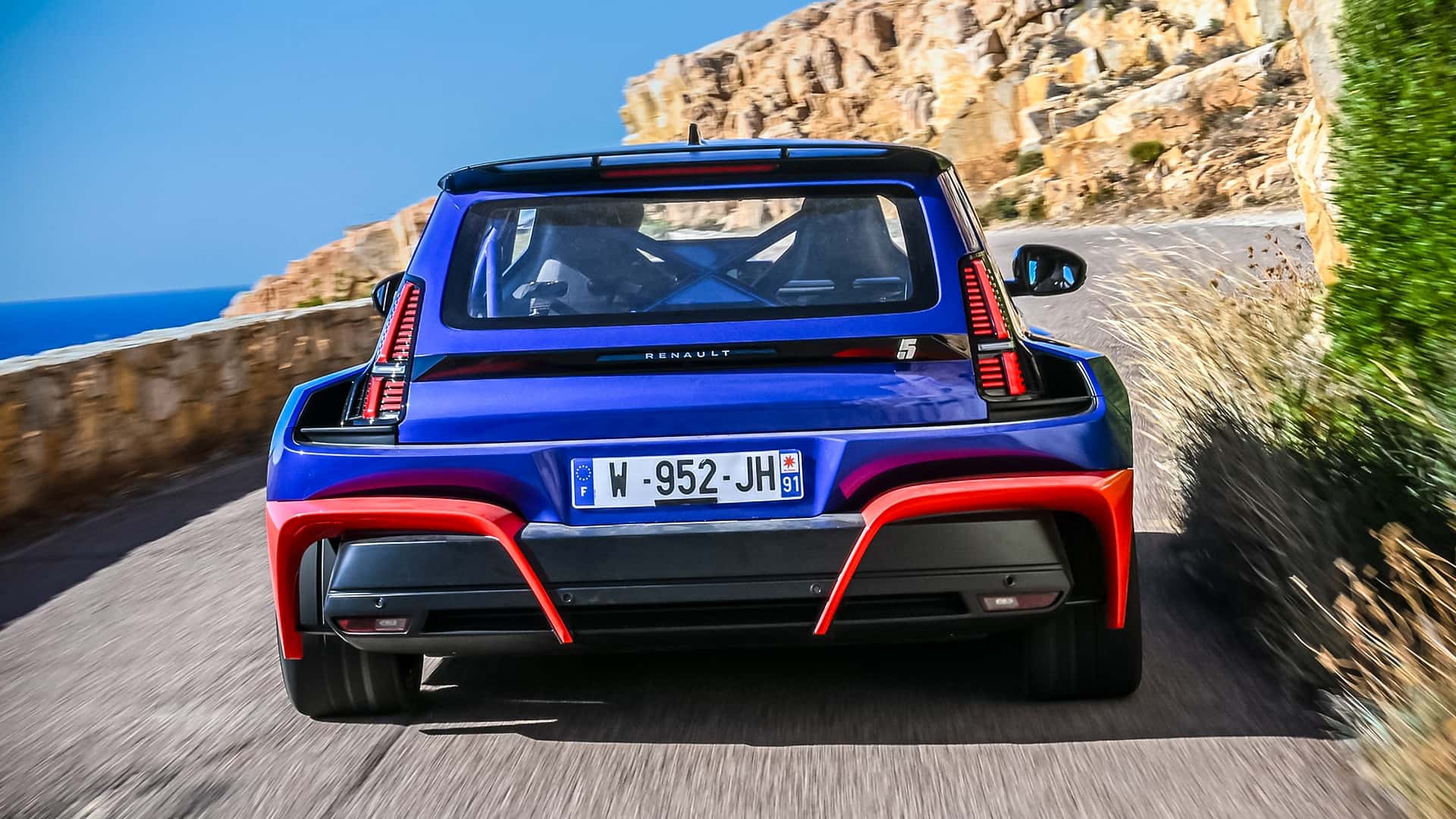 Renault 5 Turbo 3E bei der Rallye Tour de Corse