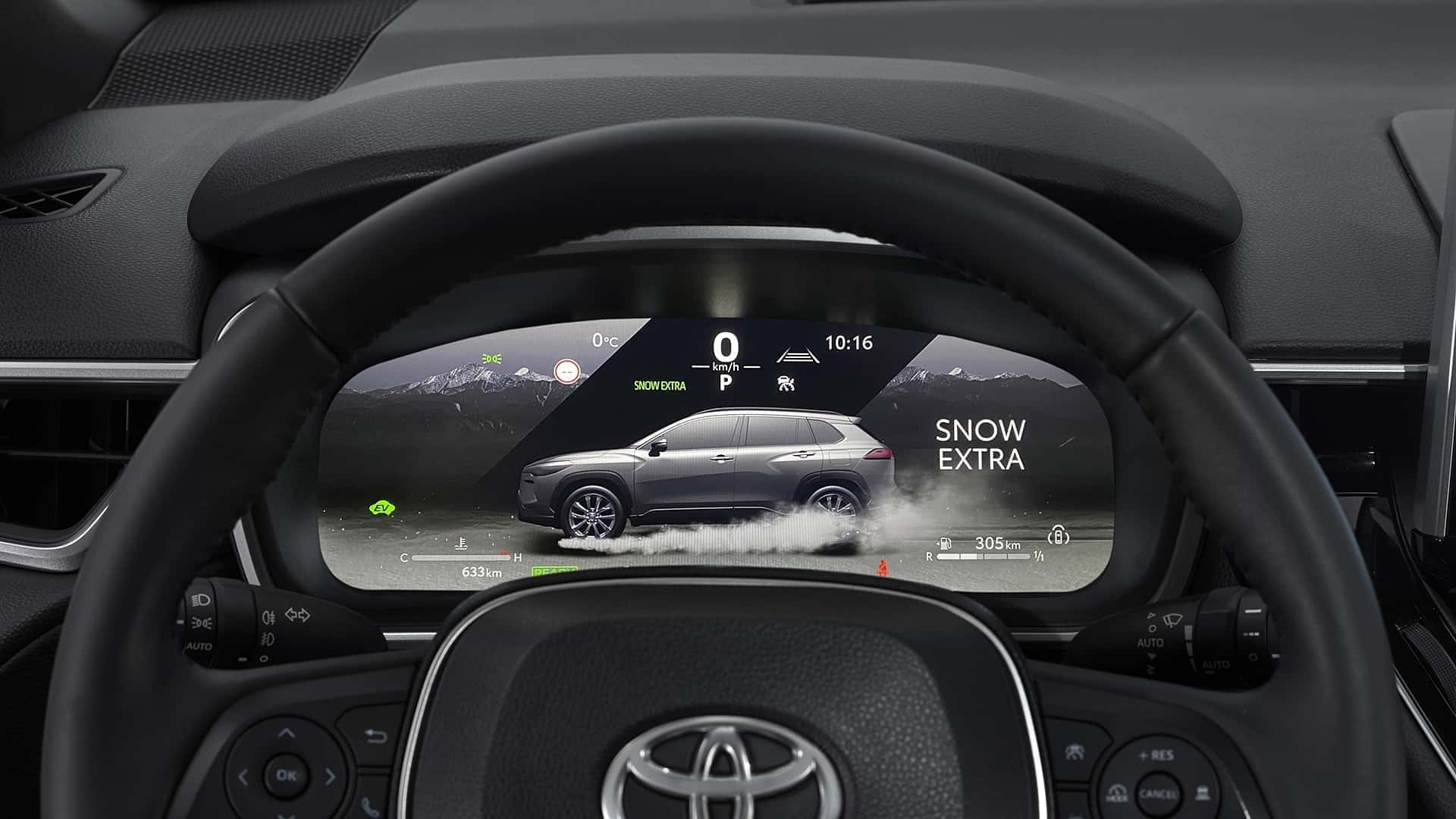 Toyota Corolla Cross, interior y maletero