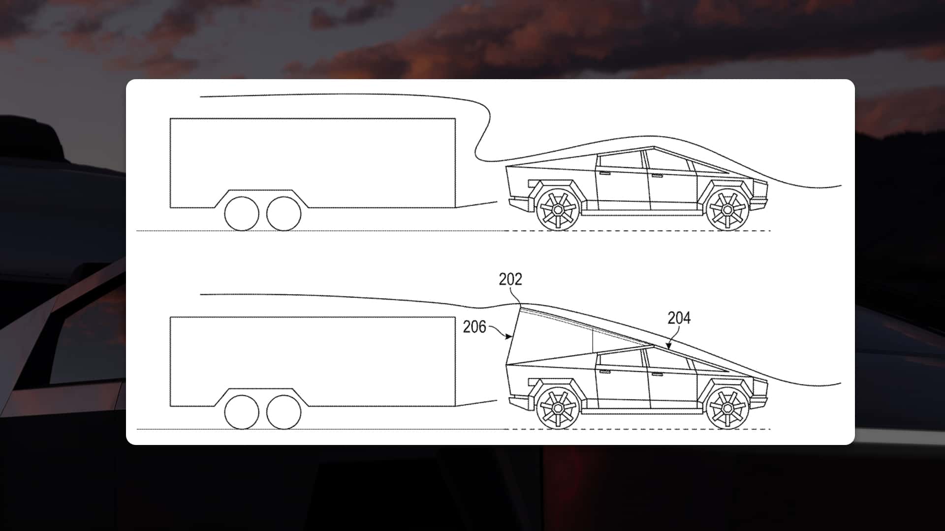 Paten Pemanjang Rentang Spoiler Tiup Tesla Cybertruck