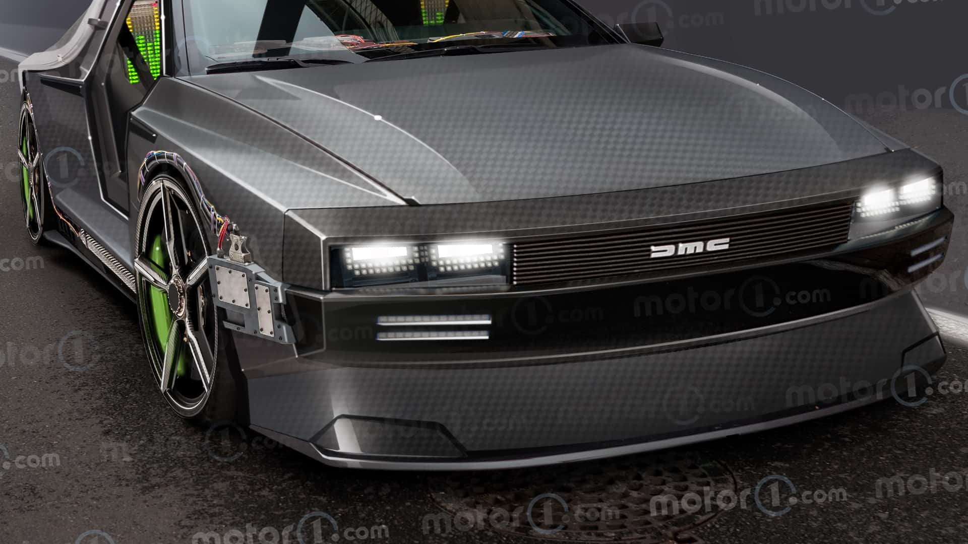 Der DeLorean aus Zurück in die Zukunft 4 (2025), der Motor1.com-Render