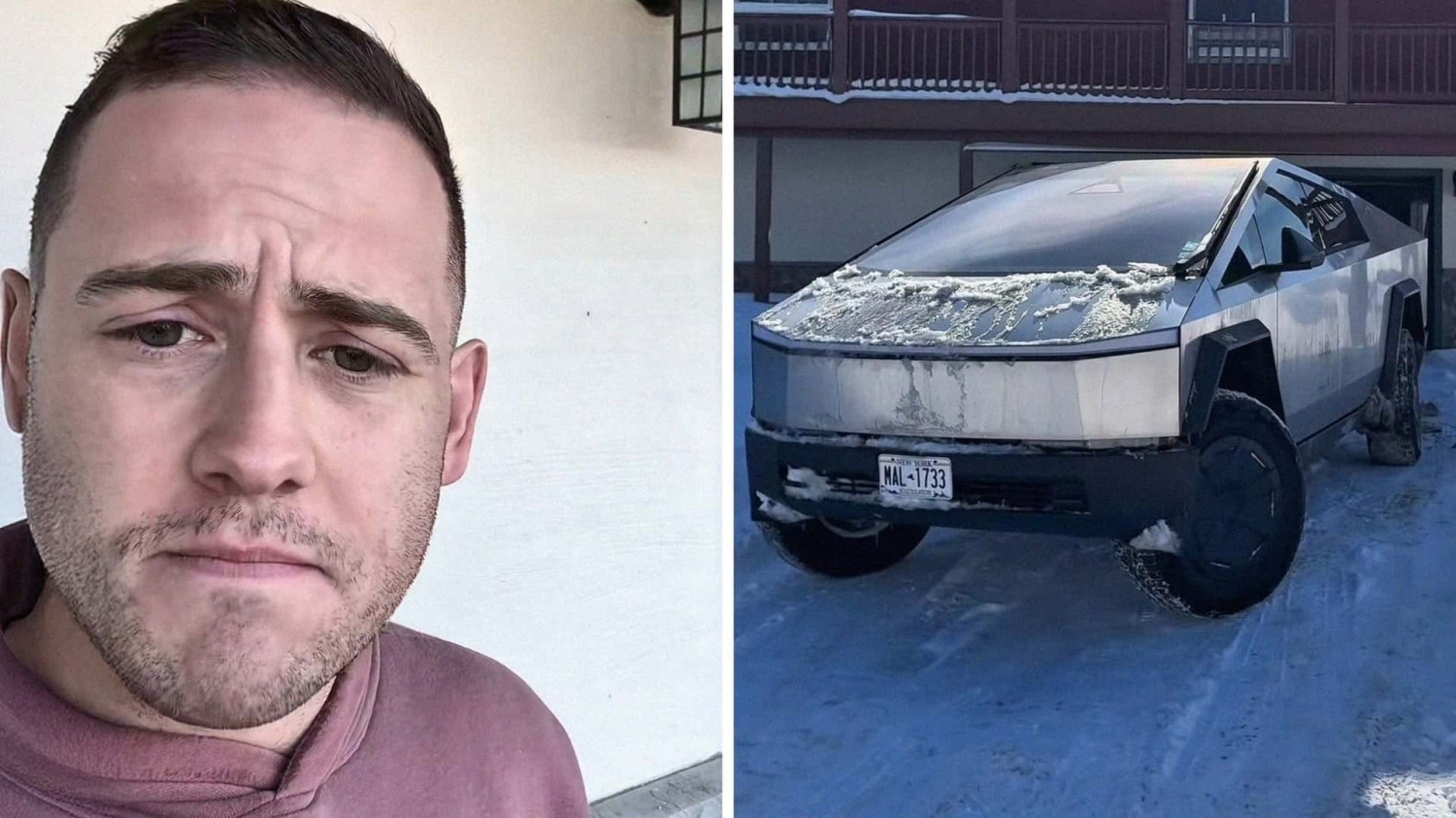 'The Entire Windshield is Blocked and Blinded': Man Buys Cybertruck. Then He Drives It Through A Snowstorm