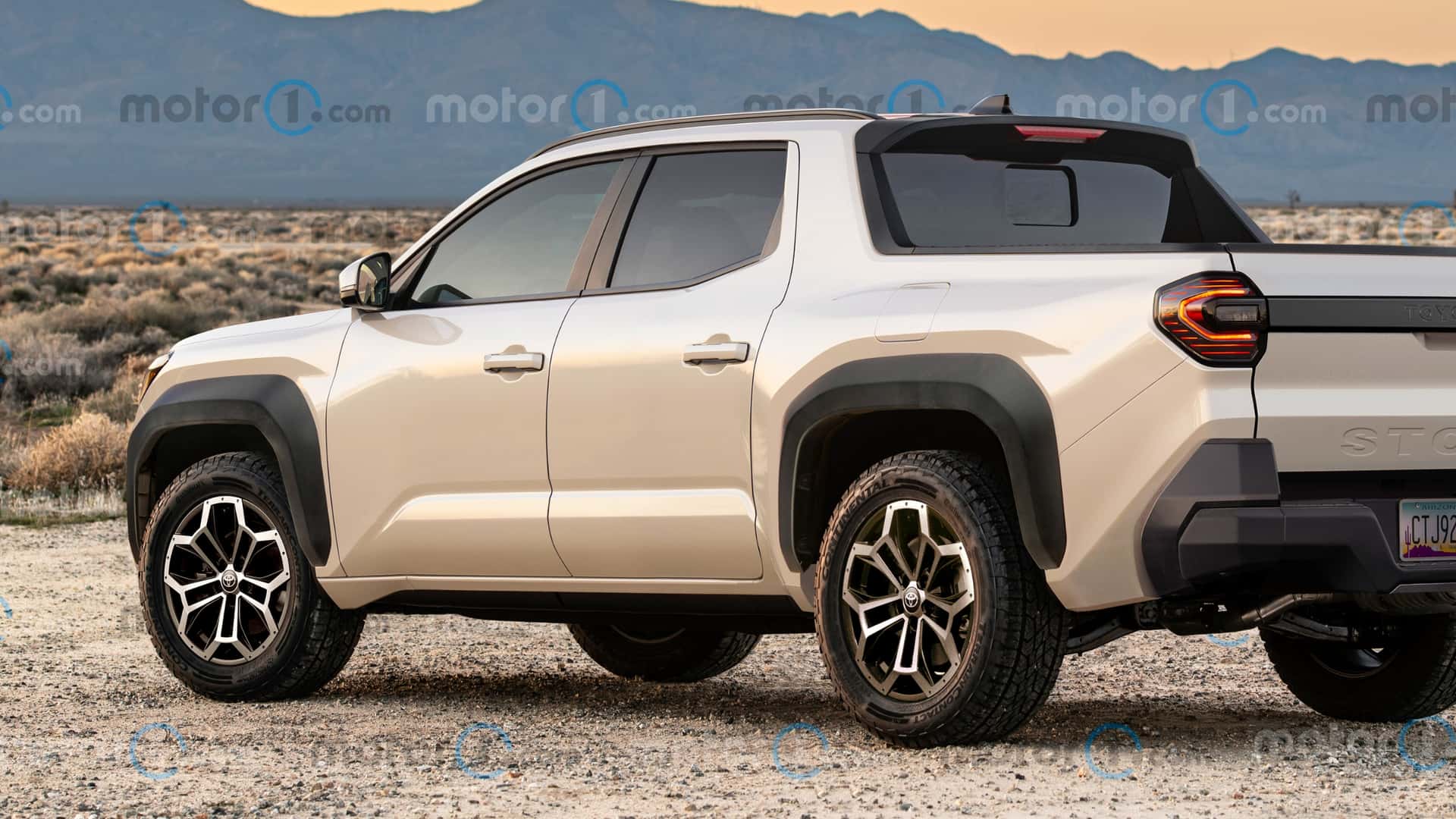 Representación de una pequeña camioneta Toyota