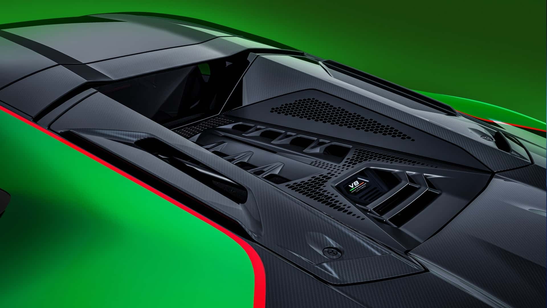 <p>Mesin V-8 Lamborghini Temerario</p>