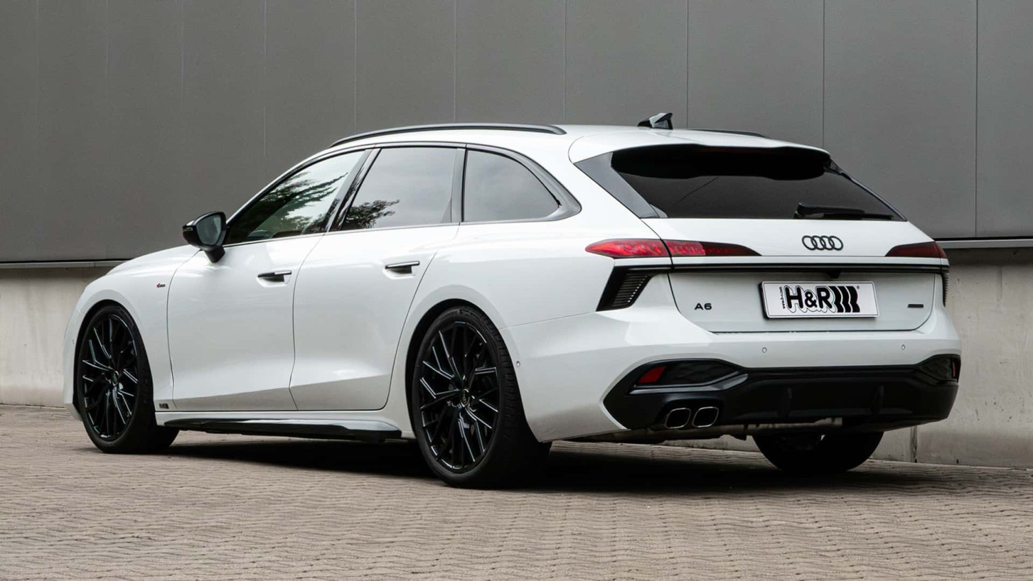 Der Audi A6 Avant 2.0 TDI Quattro mit H&amp;R Tieferlegungsfedern