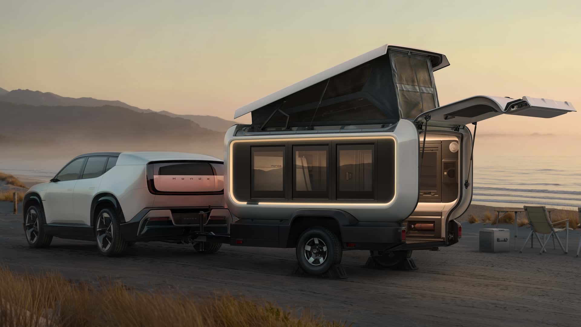 La Honda Base Station est une caravane futuriste qui tient dans votre garage