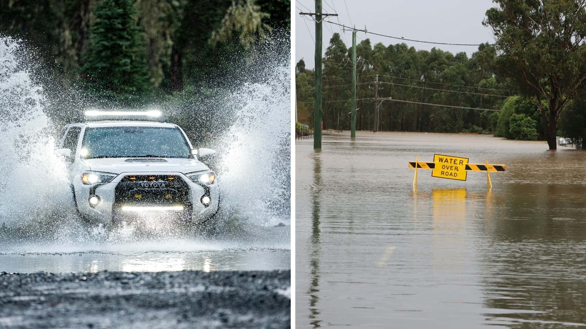 Toyota Driver Pulls Wake Boarder in Hurricane Floodwaters. Then People Point Out This Surprising Risk