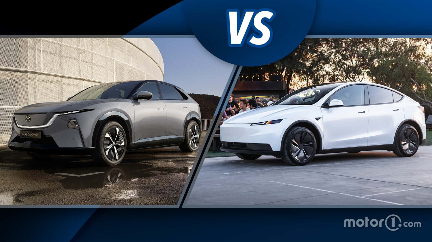 Mazda CX-6e vs. Tesla Model Y: Neueinsteiger gegen Altmeister