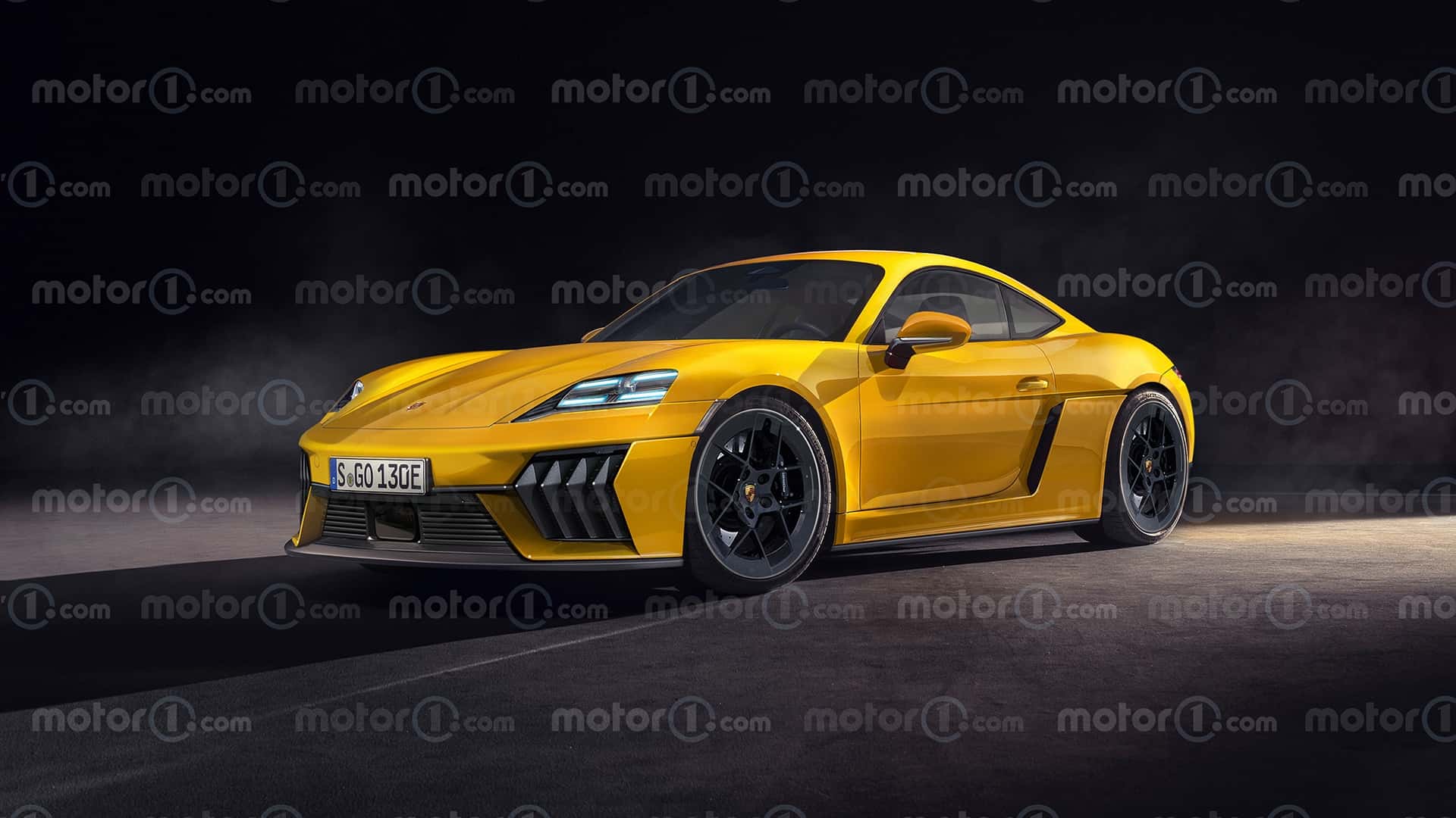 Porsche 718 Cayman EV (2026), el render de Motor1.es