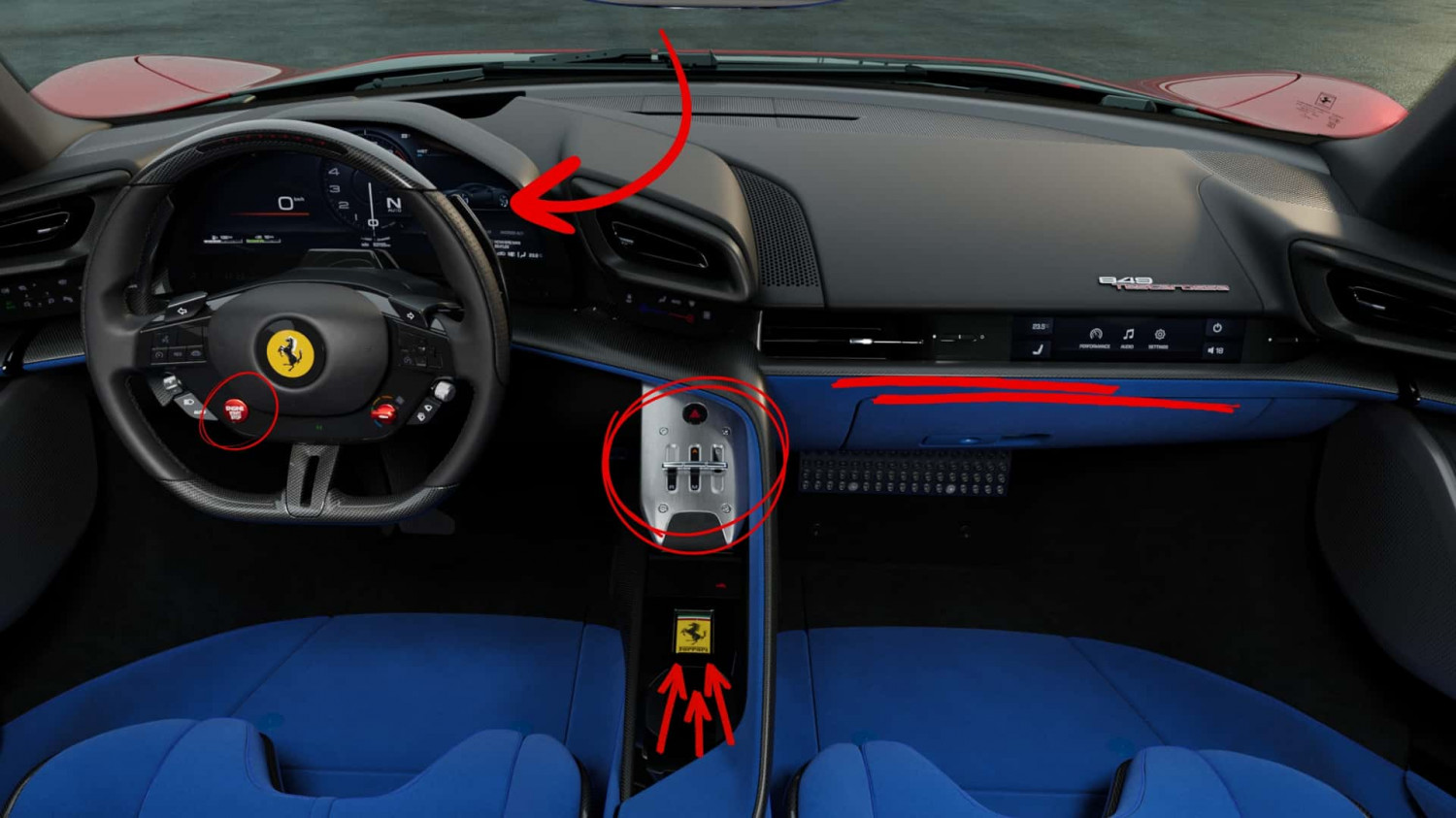 Here's Why The Ferrari 849 Testarossa's Interior Is So Good