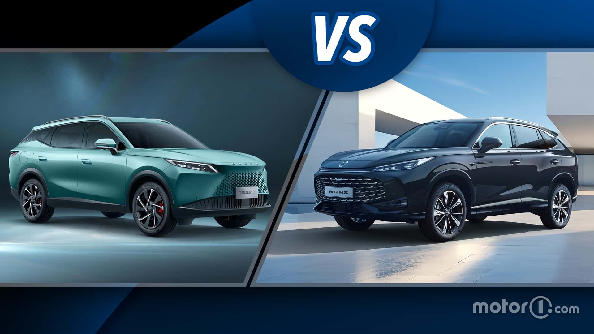 Omoda 7 vs MG HS, comparación entre SUV híbridos chinos