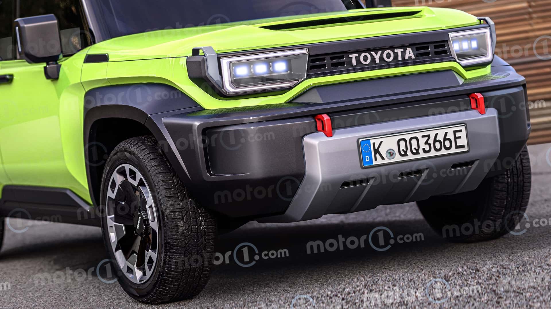 Toyota mini Land Cruiser, render de Motor1.com