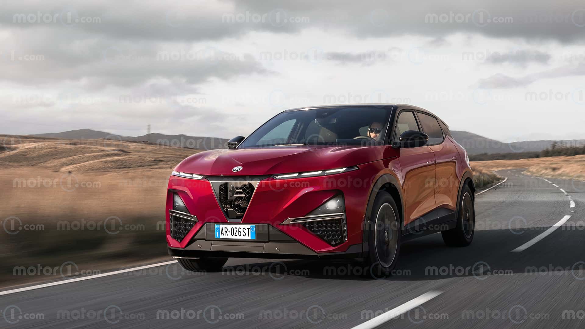 <p>Notre rendu du nouvel Alfa Romeo Stelvio</p>