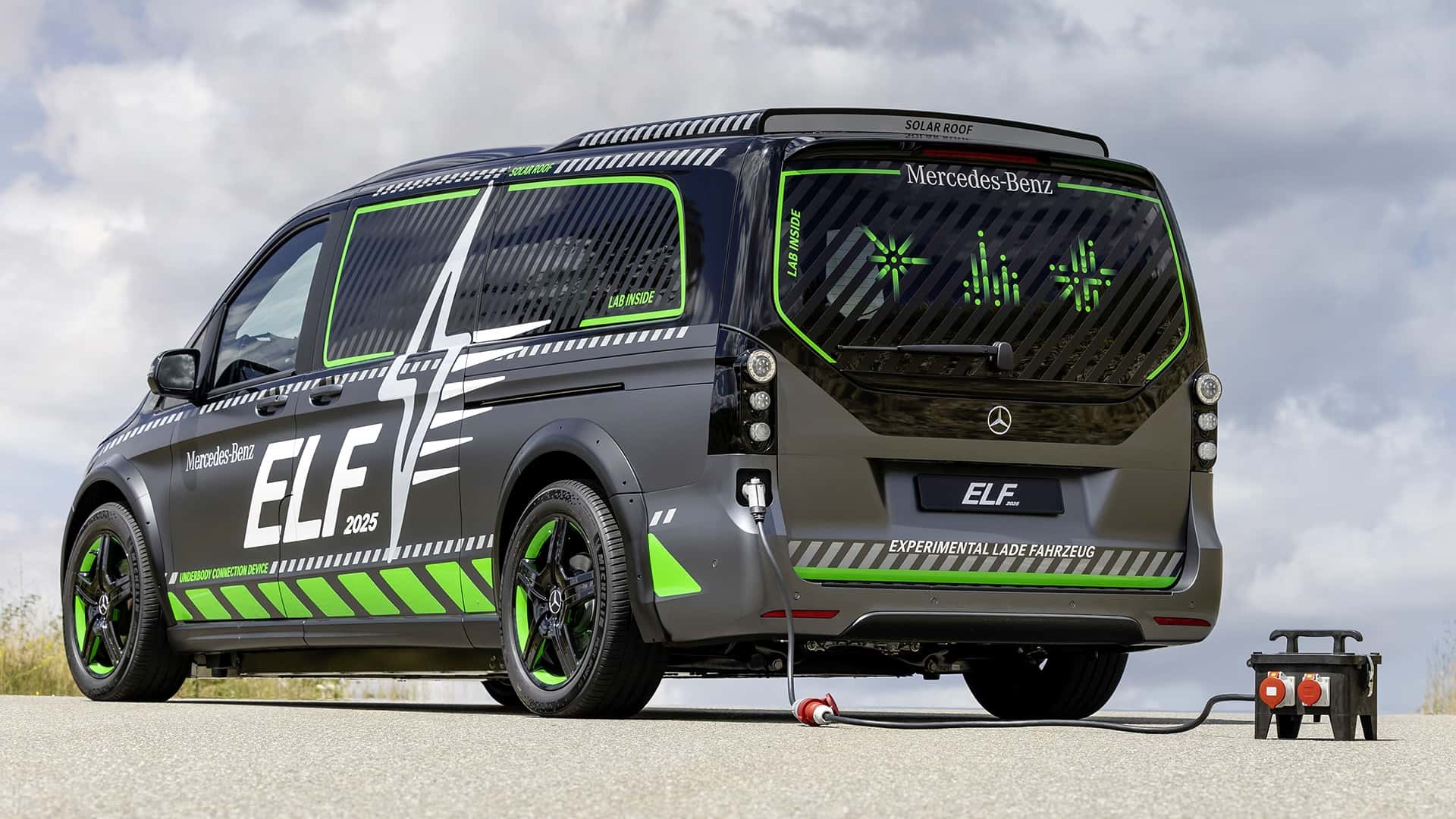 Mercedes-ELF, le véhicule expérimental pour les technologies de recharge