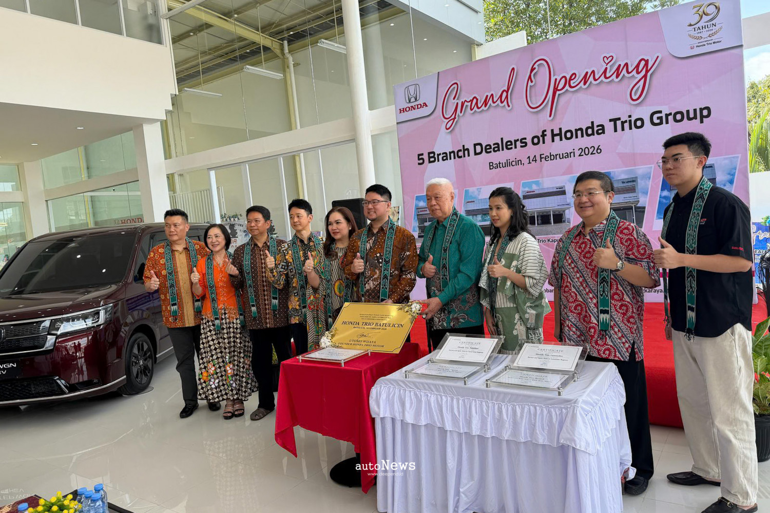 Peresmian Dealer Honda Perluas Jaringan – 5 DEALER BARU HADIR DI KALIMANTAN