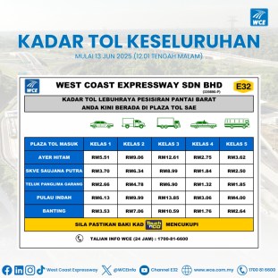 WCE Section 2 toll rate-2 WCE Section 2 toll rate-2