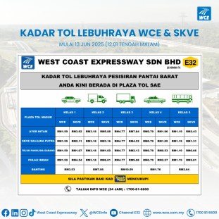 WCE Section 2 toll rate-1 WCE Section 2 toll rate-1