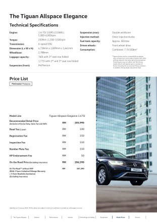 2025 Volkswagen Tiguan Allspace Elegance Malaysia spec sheet-1 2025 Volkswagen Tiguan Allspace Elegance Malaysia spec sheet-1