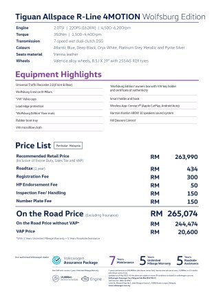 2025 Volkswagen Tiguan Allspace R-Line 4Motion Wolfsburg Edition Malaysia spec sheet-2 2025 Volkswagen Tiguan Allspace R-Line 4Motion Wolfsburg Edition Malaysia spec sheet-2