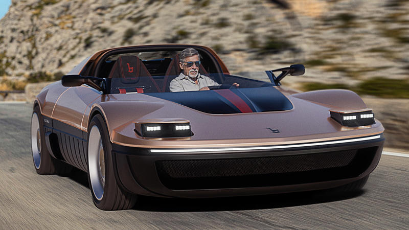 Pop-Up Headlights Are So Back! Bertone's New Sports Car Wears 'Em Loud and Proud