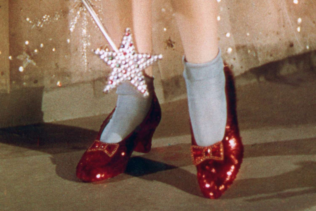 Dorothy's Ruby Slippers in The Wizard of Oz – $2 Million