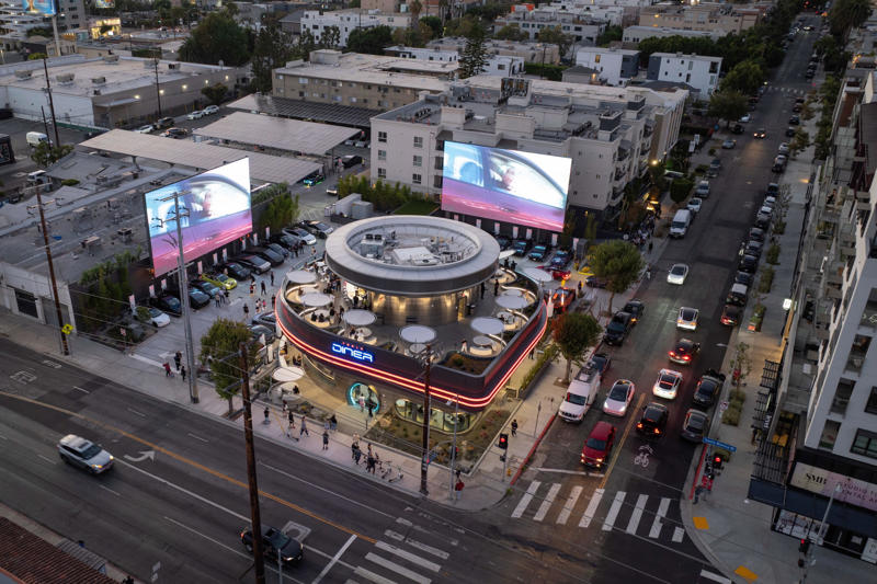 The Tesla Diner is in West Hollywood, California.