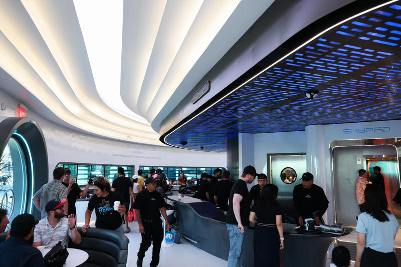 Photos show the Tesla Diner's grand opening in Hollywood, which Elon Musk has been teasing for years