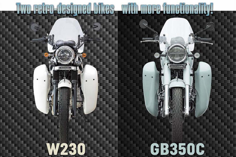 創業67年の老舗キジマが魅せるからよりリアル?! 旧くて新しい！ 昭和感漂うホンダ「GB350」・カワサキ「W230」のカスタム例を見る
