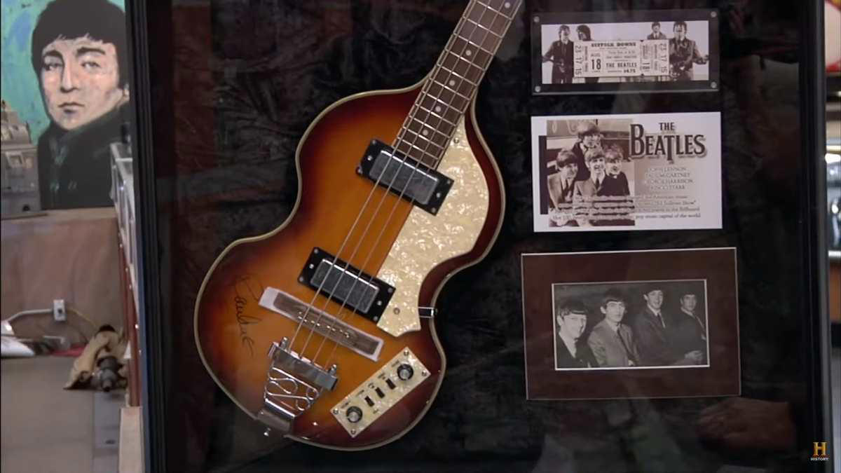 The Beatles Contract And Guitar