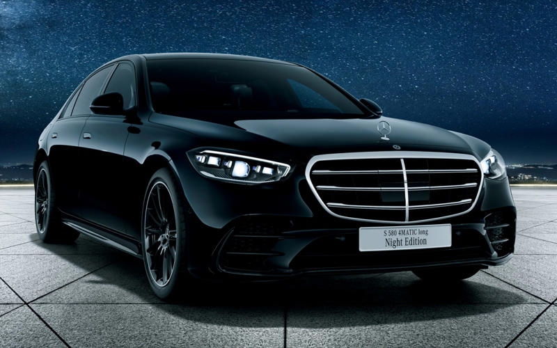 メルセデス・ベンツ、黒で仕上げた限定20台の特別仕様車「S 580 4MATIC long Night Edition（ISG）」