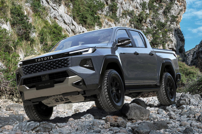 トヨタが新型「ハイラックス」を世界初公開 ディーゼルのほかBEVやFCEVを設定