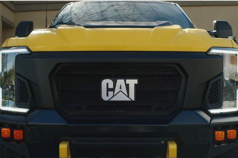 Caterpillar’s first pickup looks a lot like a Ford Super Duty