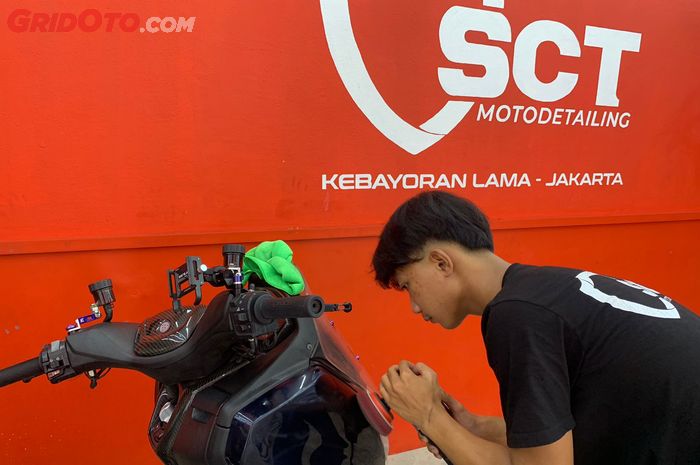 detailing motor, SCT Indonesia, Scuto Group, nano ceramic coating motor, SCT Kebayoran Lama, SCT Indonesia Resmikan Outlet SCT Kebayoran Lama, Berikan Layanan Detailing Motor Lengkap