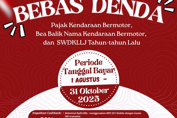 Denda Pajak Kendaraan Dihapus, pemutihan pajak kendaraan, Bea Balik Nama Dihapus, Pemutihan Pajak Jogja, Pemutihan Pajak Yogyakarta, Matur Suwun Sri Sultan HB X, Denda Telat Pajak Sampai Bea Balik Nama Kendaraan di Yogyakarta Dihapus