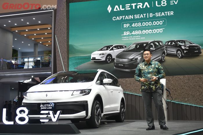 GIIAS 2025, Aletra L8 ev, Aletra Mobil Nusantara, Aletra L8 EV 8-Seater, Aletra L8 EV Captain Seat 7-Seater, Aletra L8 EV Menggoda, MPV Listrik Muat Banyak, Makin Keren Pakai Body Kit