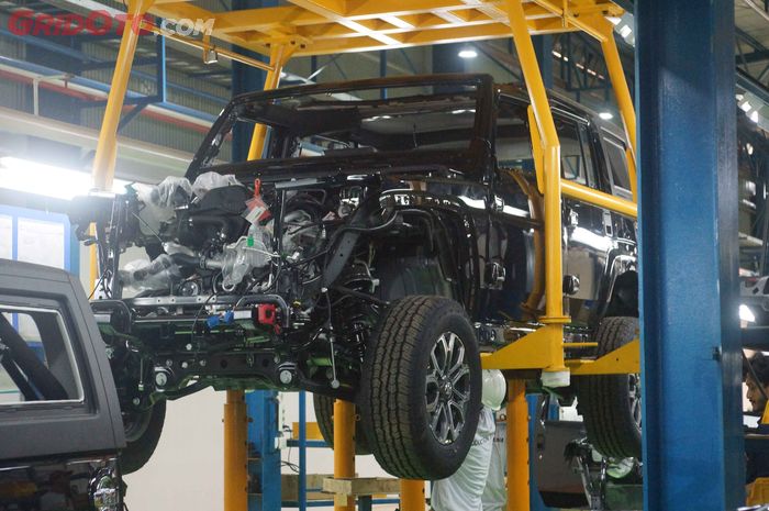 bj40, BAIC, Baic BJ-40 PLUS, BAIC BJ 40 Plus, JIO Distribusi Indonesia, Intip Tampilan BAIC BJ40 Plus saat Sedang Dirakit di Indonesia