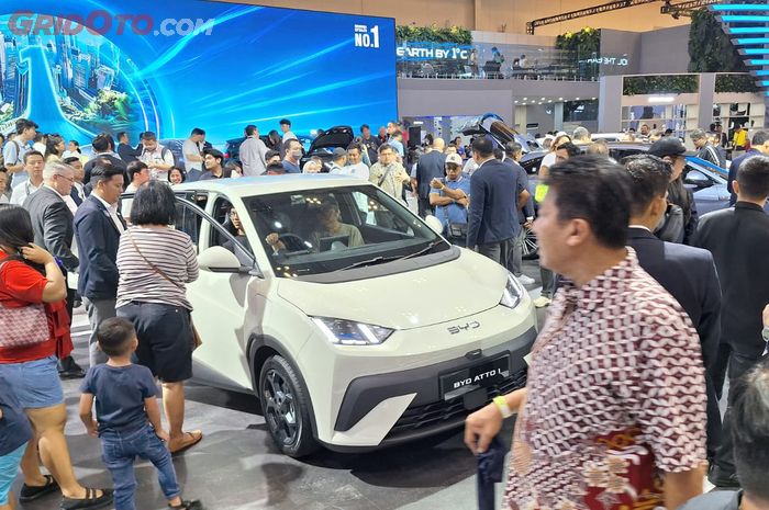 Mobil Listrik Murah, GIIAS 2025, Atto 1, Baru Seminggu Jualan di GIIAS 2025 BYD Atto 1 Sudah Laku Segini
