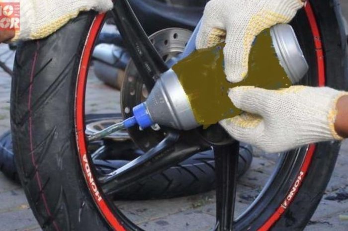 ban bocor, ban mobil, ban motor, cairan anti bocor, cairan ban, Pantas Pabrikan Ban Tidak Sarankan Pakai Cairan Anti Bocor, Ini Efeknya
