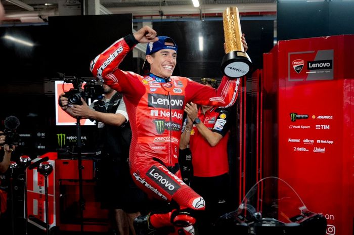 MotoGP, Marc Marquez, Maverick Vinales, motogp qatar, franco morbidelli, pecco bagnaia, Marquez Menang Balapan MotoGP Qatar 2025, Kasihan Banget Podium Vinales Dibatalkan