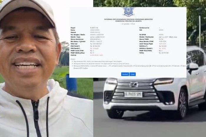 Mencengangkan, Lexus LX 600 Gubernur Jabar Dedi Mulyadi Nunggak Pajak Rp 42 Juta