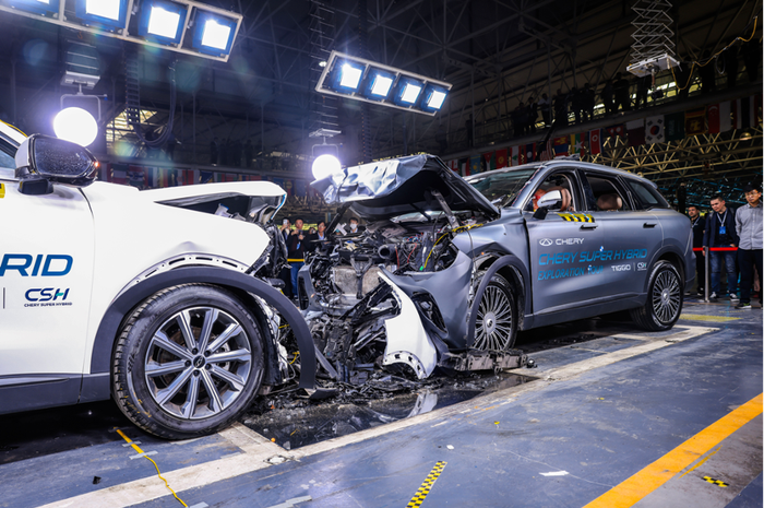 chery, uji tabrak, mobil chery, Chery TIGGO 9 CSH, Chery Tiggo 9 CHS Lakoni Uji Ekstrem di China, Tak Disangka Hasilnya Begini