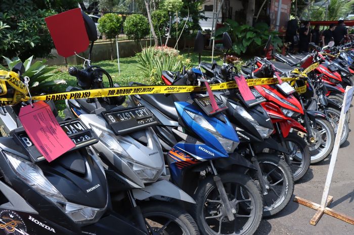 polres jakarta barat, curanmor, polres jakbar, jakbar, Kasus Curanmor Dibongkar Polres Jakbar, DIdominasi Motor Honda