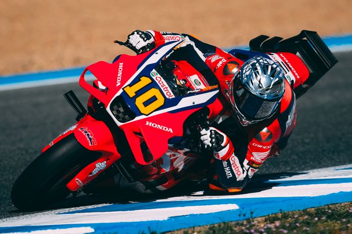 MotoGP, helm agv, Luca Marini, winglet, tes motogp Jerez, Luca Marini Cobain Helm Baru AGV, Unik Banget Sekarang Ada Wingletnya