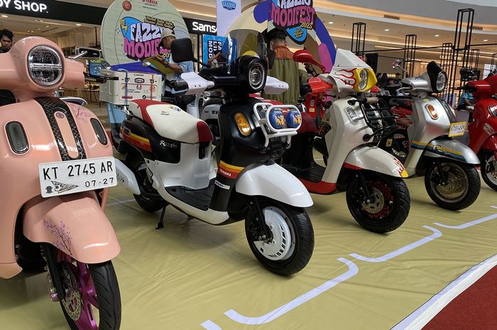 Yamaha Fazzio, modifikasi yamaha fazzio, Fazzio Modifest 2025, Fazzio Modifest Samarinda 2025, Yamaha Fazzio Kalcer, Kece Abis, Tema Iconic dan Kalcer Jadi Bahan Pelototan di Fazzio Modifest Samarinda 2025
