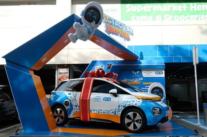 electronic city, Mobil Listrik Wuling, Wuling Cloud EV, Wuling New Cloud EV, Hatchback EV Wuling, Wuling New Cloud EV Dikasih Cuma-cuma, Jadi Hadiah Utama Program Electronic City 'Spectacular Surprise'