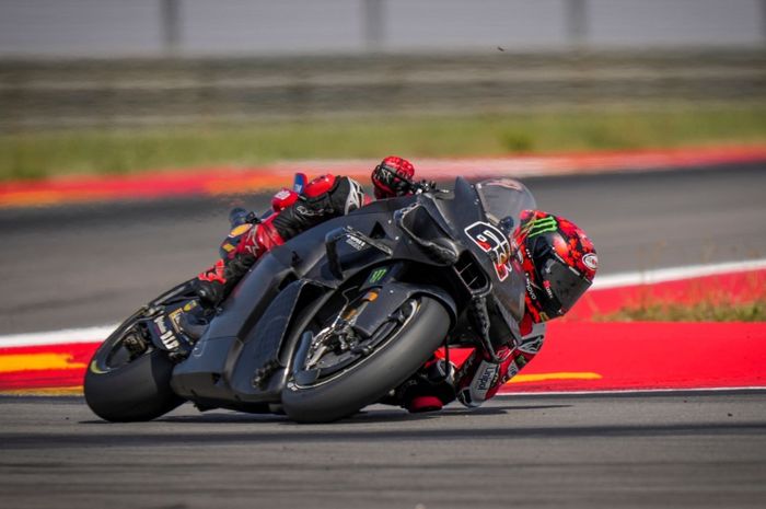 MotoGP, Ducati, tes motogp, pecco bagnaia, tes aragon, Ducati Cobain Fairing Baru di Tes Aragon, Pecco Bagnaia Makin Pede