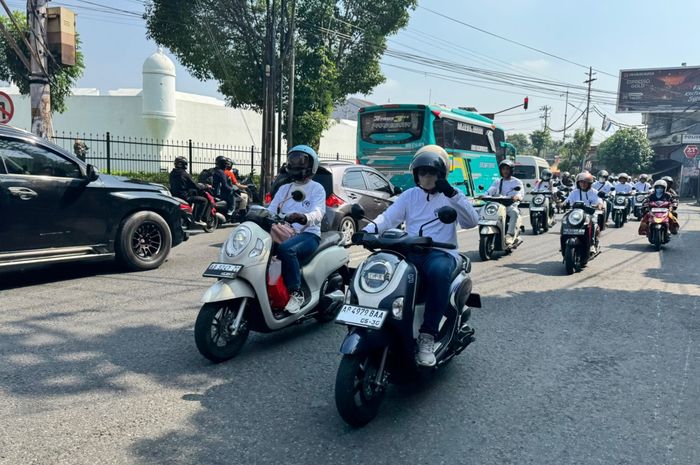 honda scoopy, astra motor yogyakarta, city touring, komunitas honda scoopy, club scoopy, Mantep Nih! Biar Makin Paham Karakter Motor, Astra Motor Yogyakarta Ajak Pemilik Scoopy Touring Bareng