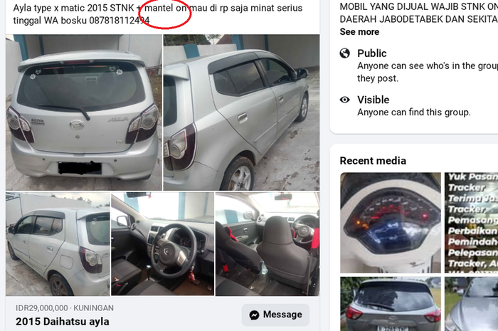 debt collector, mobil bekas, Mobil Kredit Macet, Matel On, Mobil Matel On, Nawar Mobil Bekas Baca Deskripsi Baik-baik, Ada Kalimat 'Matel On' Segera Cari Unit Lain