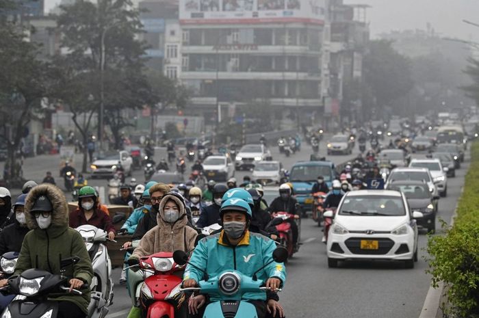 vietnam, macet, hanoi, motor bahan bakar fosil, Polusi Kronis, Motor Berbahan Bakar Fosil Dilarang Berkeliaran di Hanoi Mulai 2026