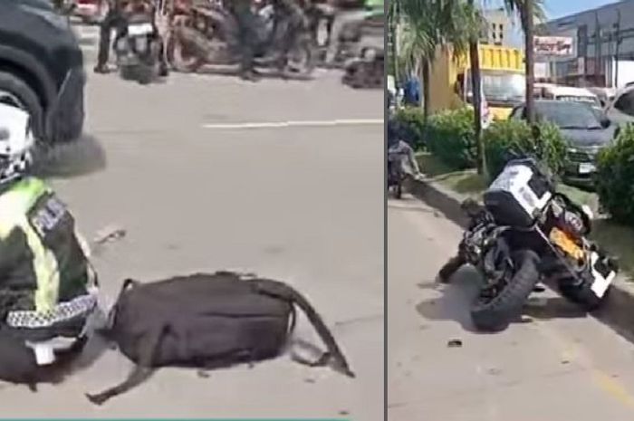 yamaha mt-09 tracer, BMW F 850 GS, moge polisi, PJR Polda Sumut, Polisi Tabrak Nenek, Dua PJR Ugal-ugalan Naik Moge Tabrak Nenek Rodiah Dihukum, Jaga Korban 24 Jam